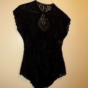 Shirley of Hollywood Black Baby Doll Lingerie M/L